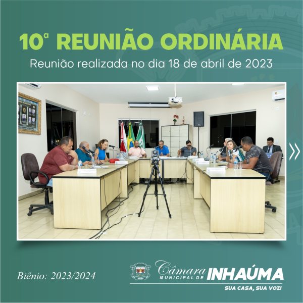 10° Reunião Ordinária de 2023