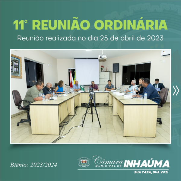 11° Reunião Ordinária de 2023
