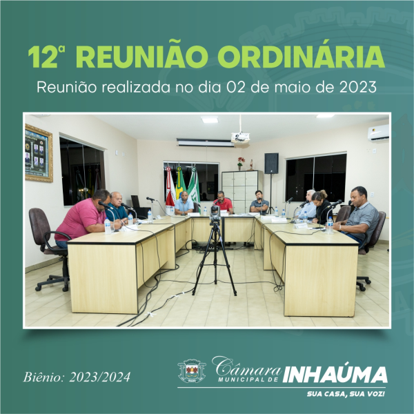 12° Reunião Ordinária de 2023