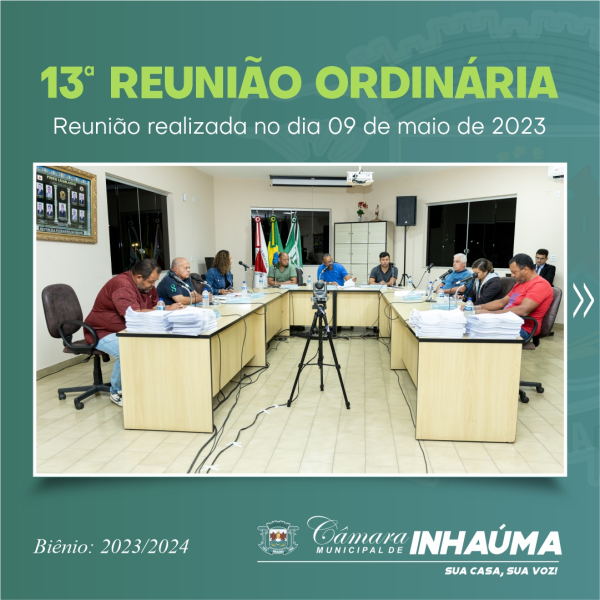 13° Reunião Ordinária de 2023