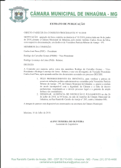 Extrato de Publicação