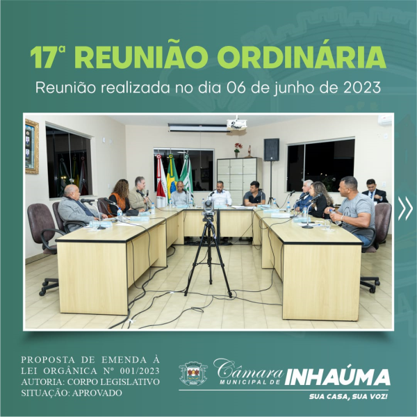 17° Reunião Ordinária de 2023