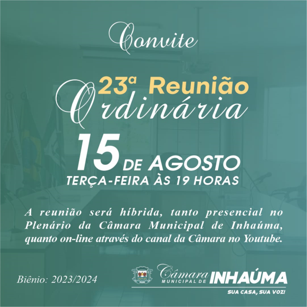 23ª Reunião Ordinária de 2023