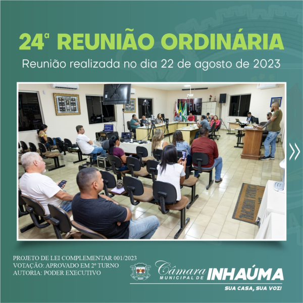 24ª Reunião Ordinária de 2023