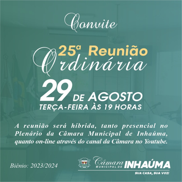 25ª Reunião Ordinária de 2023