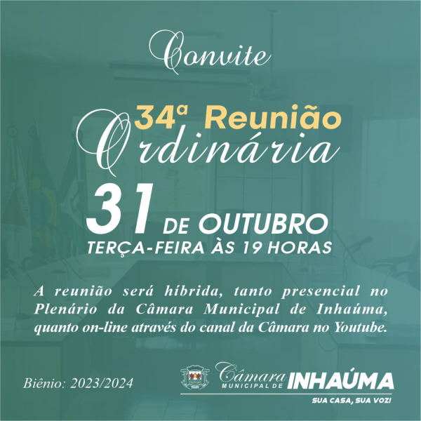 34ª Reunião Ordinária de 2023