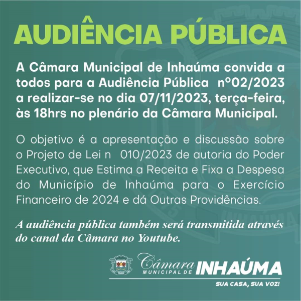 Audiência Pública 02/2023
