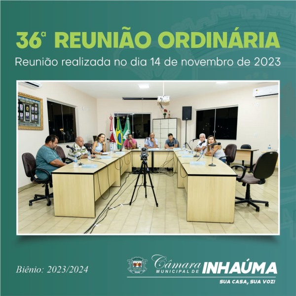 36ª Reunião Ordinária de 2023