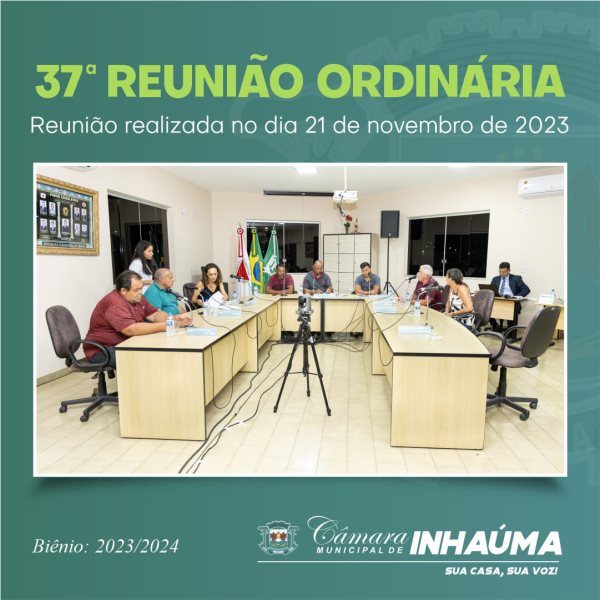 37ª Reunião Ordinária de 2023