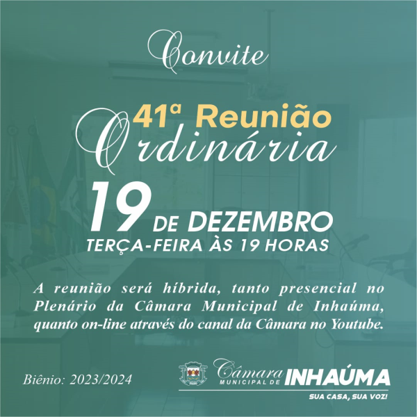 41ª Reunião Ordinária de 2023