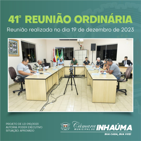 41ª Reunião Ordinária de 2023