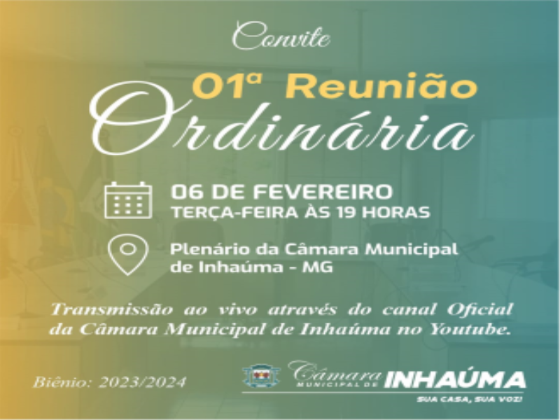 1ª Reunião Ordinária de 2024