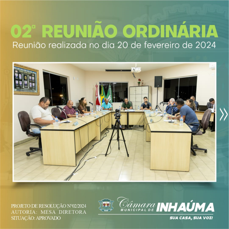 2ª Reunião Ordinária de 2024
