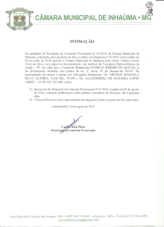 Intimação de Procuradores