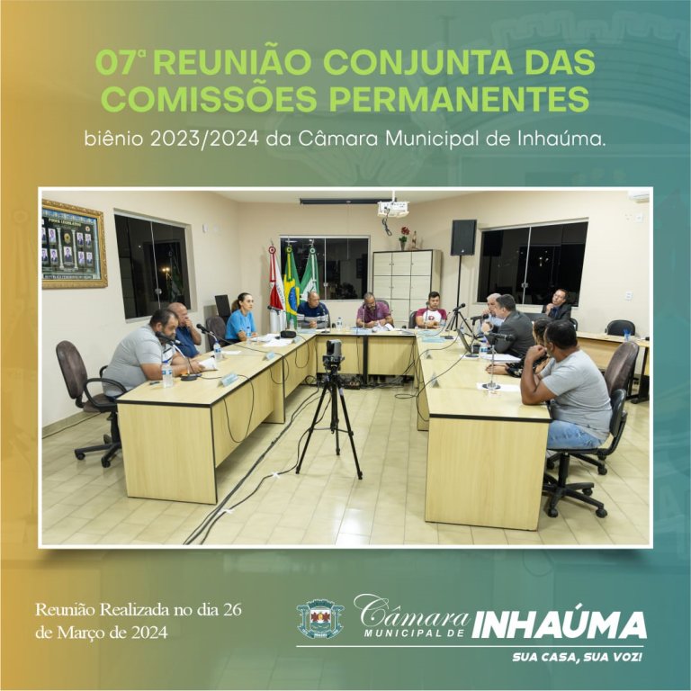 6ª Reunião Conjunta das Comissões Permanentes
