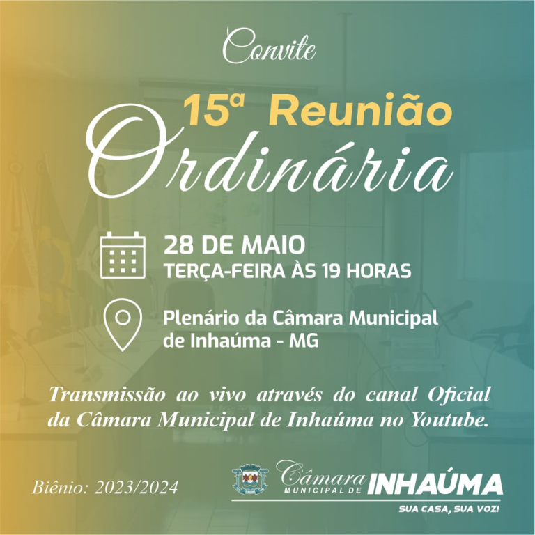 15ª Reunião Ordinária de 2024