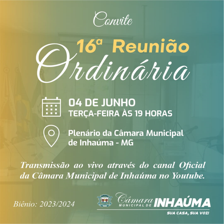 16ª Reunião Ordinária de 2024