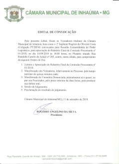 Edital de Convocação