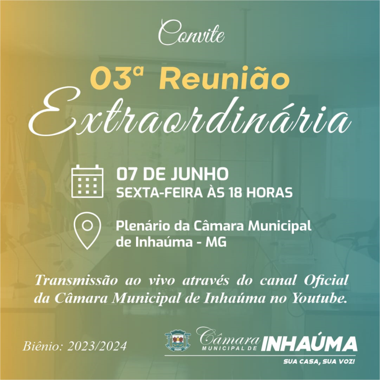3ª Reunião Extraordinária de 2024