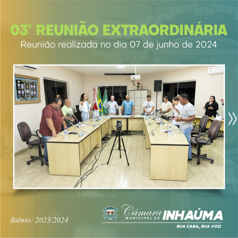 3ª Reunião Extraordinária de 2024