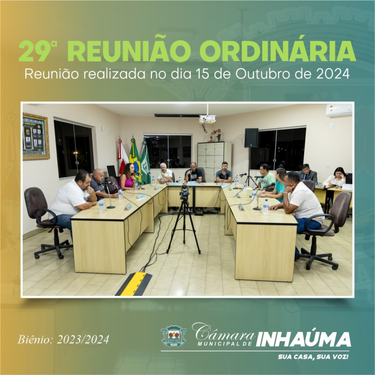 29ª Reunião Ordinária de 2024