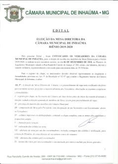 EDITAL - Eleição Mesa Diretora