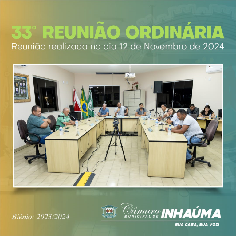 33ª Reunião Ordinária de 2024
