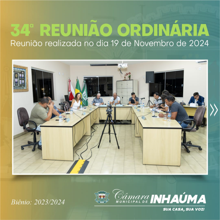 34ª Reunião Ordinária de 2024