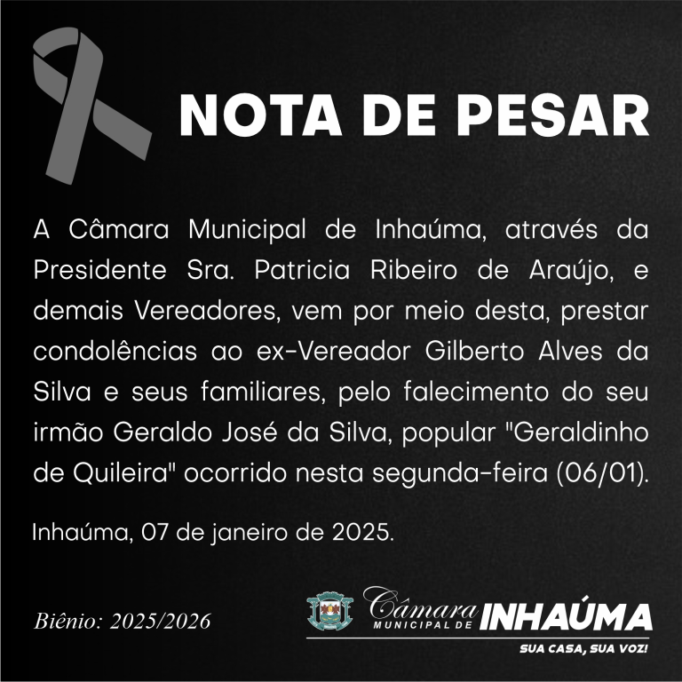 NOTA DE PESAR
