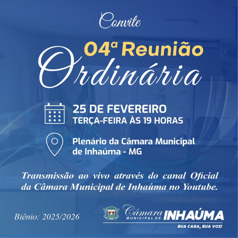 04ª Reunião Ordinária de 2025