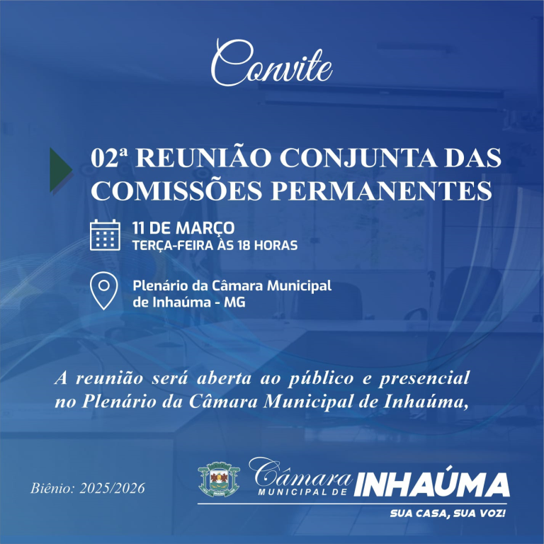 02ª Reunião Conjunta das Comissões Permanentes