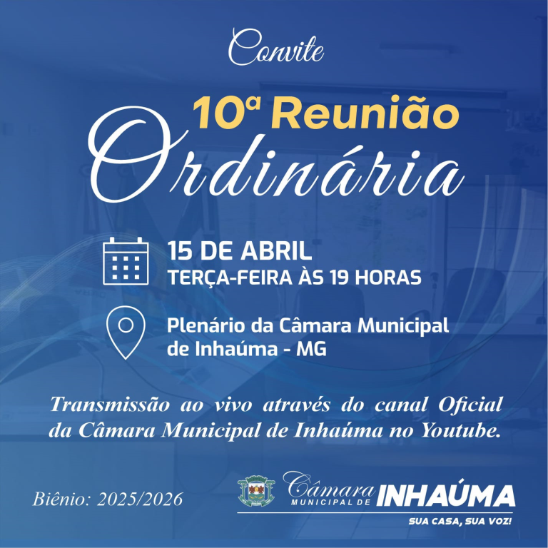 10ª Reunião Ordinária de 2025