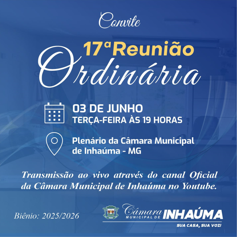 17ª Reunião Ordinária de 2025