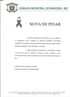Nota de Pesar