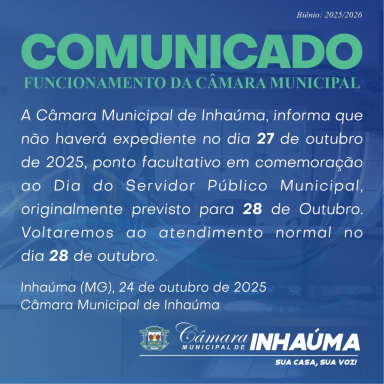 DIA DO SERVIDOR PÚBLICO - PONTO FACULTATIVO