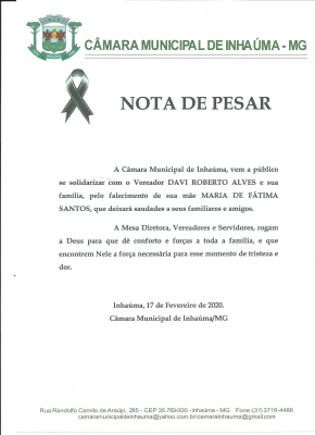 Nota de Pesar