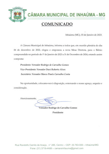 Comunicado